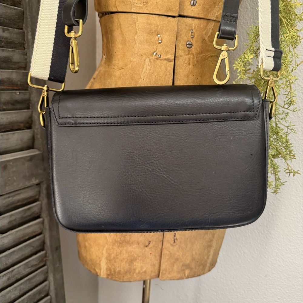 Madewell Black Leather Crossbody Bag with 2 adjustable straps - Picture 3 of 6